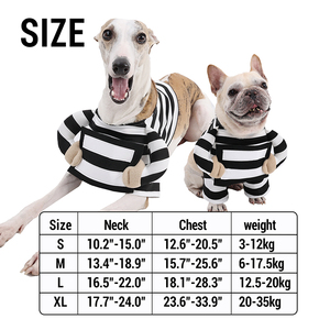 Clásico poliéster polar mascota Cosplay abrigo prisionero estilo mascota disfraz vestir accesorios para perros - Product Image 5