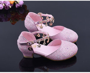 132-3 di alta Qualità di Nuovo Arrivo Per Bambini Scarpe Da Ballo di Compleanno del Commercio All'ingrosso Del Partito D'oro Scarpe di Strass - Product Image 4