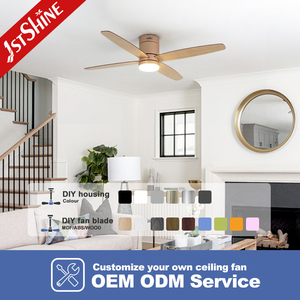 1stshine ventilateur de plafond led simple 52 pouces ventilador de techo 3 couleurs éclairage LED ventilateur de plafond intelligent - Product Image 4