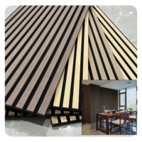 Panneau mural en bois lamellé MDF acoustique et sonore pour appartement moderne FEYT