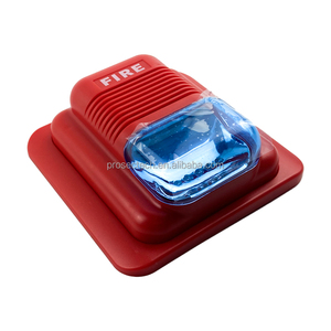 Sirena de Alarma Contra Incendios Convencional con Luz Estroboscópica, Color Rojo CE, 24VDC, Luz Estroboscópica Multitono, Alarma <span class=keywords><strong>Audible</strong></span> y <span class=keywords><strong>Visual</strong></span>, Material ABS de Alta Calidad - Product Image 4