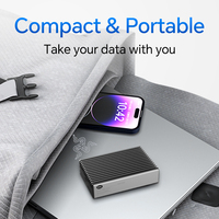 Casing SSD EVUC Aluminium Alloy NVMe M.2 2280 dengan USB 4 Type-C Thunderbolt 4 hingga 40Gbps Chipset ASM2464PD