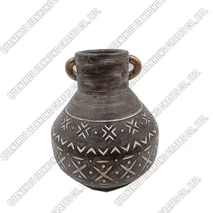 Bắc Âu Hiện Đại Đơn Giản Hoa Mờ Châu Âu Bán Buôn Gốm Resin Vase Cho Trang Trí Nội Thất