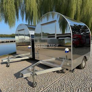 2025 OEM Coffee Kiosk Snack Pizza Taco <b>BBQ</b> Hot Dog Ice Cream Cart Concession Trailer Mobile Food Truck With Full Kitchen - Product Image 1