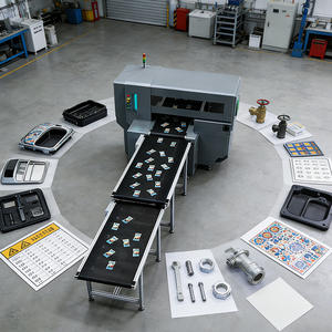 Großer Tintenstrahldrucker Industriequalität G6 3-Düsen-Linienführungsgurt Flach für Handyhüllen PVC-Karten Metall Acryl Glasdruck - Product Image 1