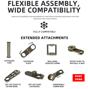 NSH Caméra Grue Motion Picture Jib Potence Télescopique <span class=keywords><strong>avec</strong></span> Trépied Film Film Rocker Arm - Product Image 5