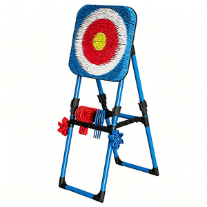 Jeu de cible de lancer de <span class=keywords><strong>hache</strong></span> en plastique JH <span class=keywords><strong>pour</strong></span> tir à l'arc composé en extérieur, conception autoportante durable avec accessoires - Product Image 1