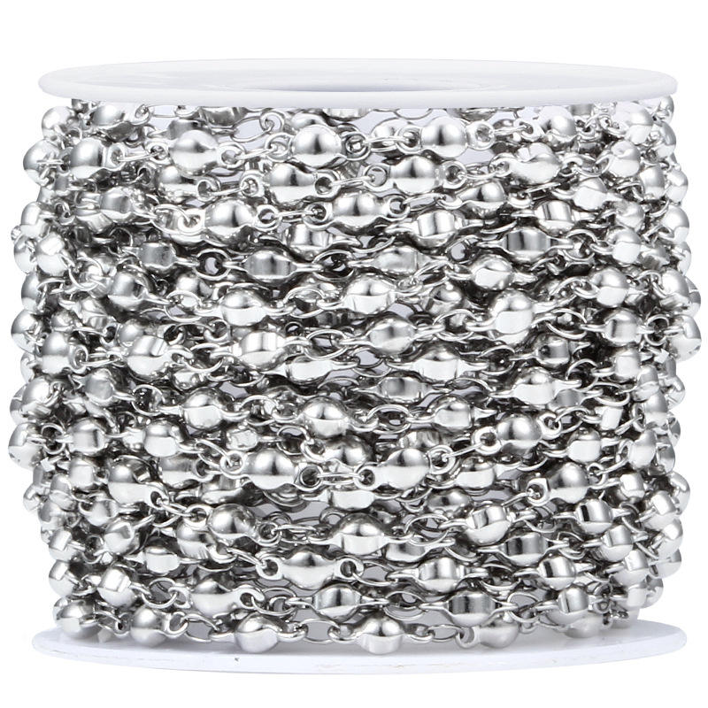 Steel Color Handmade Lantern Chain 3.5mm