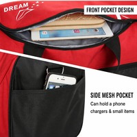 Sac de sport cylindrique en toile Oxford avec bandoulière réglable, fermeture éclair frontale, multicolore, logo personnalisé, OEM