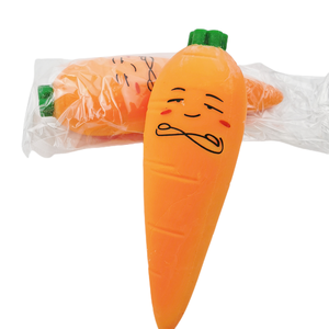 Juguete Antiestrés ZIMO Serie Vegetales Simulados, Zanahoria Naranja, Material TPR Suave para Aliviar la Ansiedad, Unisex - Product Image 4