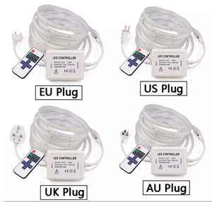 Bande <span class=keywords><strong>Led</strong></span> variable <span class=keywords><strong>220V</strong></span> 110V 2835 haute luminosité bande lumineuse <span class=keywords><strong>Led</strong></span> étanche 120Led/M télécommande <span class=keywords><strong>ruban</strong></span> <span class=keywords><strong>Led</strong></span> <span class=keywords><strong>ruban</strong></span> flexible lumière - Product Image 2