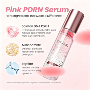 Sérum en gelée de collagène rose PDRN à étiquette privée OEM, brume hydratante pour le visage, spray boostant l'éclat, logo personnalisé - Product Image 3