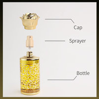 50ml 100 ml 150ml Parfums vides de luxe Bouteilles de pulvérisation en verre avec boîte