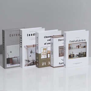 Marchio di moda eco-friendly libri di carta decorativa falsa copertina rigida libro per la casa Hotel caffetteria camera decorazione per la laurea pasqua - Product Image 2