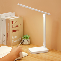 Lampe de bureau pliable multifonctionnelle à prix avantageux, batterie rechargeable 800 mAh, cadeau pour étudiant, protection des yeux, lampe de bureau LED pour l'apprentissage