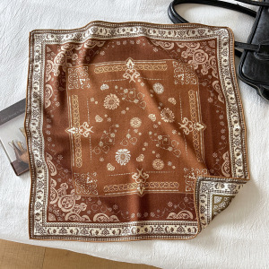 Mùa xuân mùa thu mùa đông mới cao cấp lụa len khăn của phụ nữ thời trang Tính khí in khăn choàng hai mặt Khăn lụa - Product Image 2