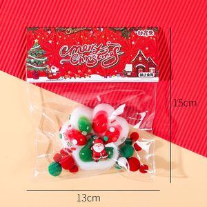 Jouets de Noël à presser au design attrayant, Slime solide en colle souple avec griffe de chat, pour le soulagement du stress de Noël, sensation de pincement réaliste - Product Image 4