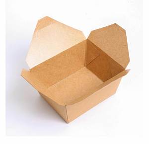 Caja de Papel Kraft Marrón Desechable Personalizada de Diferentes Formas para Comida para Llevar, Empaque de Alimentos para Restaurante - Product Image 6