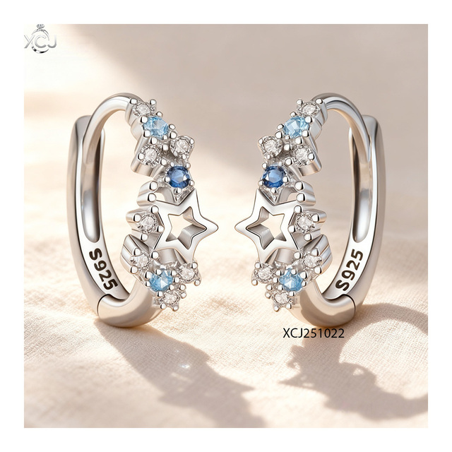 925 Sterling Silver Mini Huggie Hoopty Earrings Women Classic Geometric Hoop Design Brilliant Cut Zircon Gold Plated Bubble