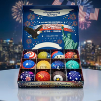 Jouet Squishy en PU en forme de boulettes, lot de 12 pièces, Cadeau commémoratif du 1776-2026, Statue d'aigle, Cadeau du Jour de l'Indépendance, 250e anniversaire de la Liberté des États-Unis