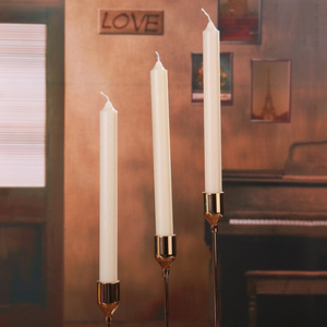 Candele Lunghe Classiche Europee in Paraffina Rossa e Bianca a Forma di Bastoncino per Decorazione Casa e Cena - Product Image 5