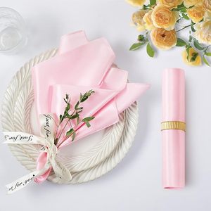 Serviettes de mariage en satin soyeux 11.8x1.8 pouces tissu lavable de luxe pour la maison <span class=keywords><strong>Table</strong></span> à manger anniversaire fête <span class=keywords><strong>Restaurant</strong></span> - Product Image 1