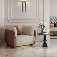 Fond de canapé beige moderne au design italien cuir de vachette capitonné mariage chaise lounge canapé d'intérieur