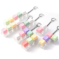 Custom Creative Design Keycaps LED Light Click Fidget Keychain Multiple Color Options Stress Relief Toy