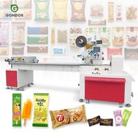 Gepofte broodjes snack plastic verpakking kussen multi flow pack biscuit groente verpakkingsmachine voor ijs