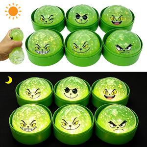 Juguete Antiestrés de Peluche con Forma de Monstruo Verde Navideño Grinch, de PU, con Efecto Luminoso y Rebote Lento, Regalo Unisex - Product Image 6