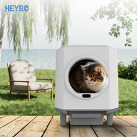 Bac à litière intelligent automatique pour chat, nettoyage rapide, grand format, ouverture supérieure, capteurs de sécurité - Conception intelligente du bac à litière pour chat