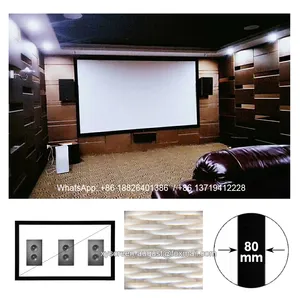 xy screen 150" 16:9 indoor fixed frame projection screen acoustic transparent screen Sound Max4K