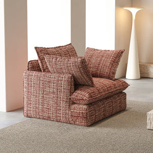 Vendita calda singola Casual stile per il tempo libero Vintage retrò divano pigro spugna compressa semplice stile retrò sedia per il tempo libero - Product Image 3