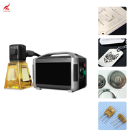 Mini graveur laser à fibre CNC portatif intelligent 30W MAX refroidi par air, facile à utiliser, nouveau graphique IA, métal, aluminium, plastique, DXF, PLT