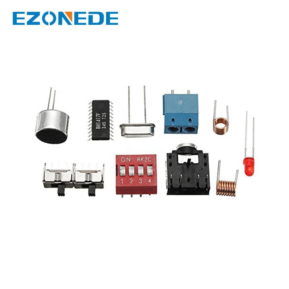 K trasmettore Radio FM 5 V DC 3V con microfono 88-108MHz modulo di trasformazione del segnale elettrico sonoro pratica di saldatura fai-da-te  502