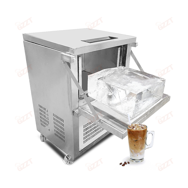 62/124/186KG/time Transparent Ice Making Machine 100% Clear Ice for Custom Mold Drinking Sphere Ice Maker Cafe Bar Use