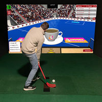 Simulateur multisports HD à grand écran, projection interactive, football, basketball, machine de réalité virtuelle