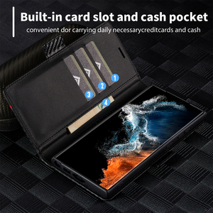 ที่ใส่บัตรหนังเทียมตั้งได้เคสโทรศัพท์ฝาพับแม่เหล็กสำหรับ Samsung Galaxy S26อัลตร้า S25พลัส S24 S23 S22 A56 A36 - Product Image 5