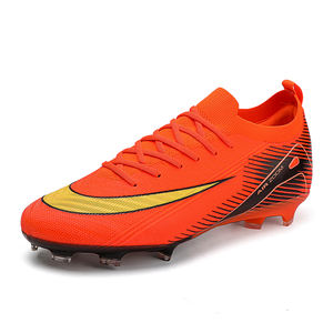 Chaussures <span class=keywords><strong>de</strong></span> football pour adultes unisexes, coque en maille, stabilité du milieu du pied, cadre antidérapant, semelle extérieure <span class=keywords><strong>de</strong></span> soutien, performance sur terrain FG HG AG - Product Image 1