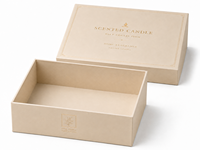 Cajas Rígidas Personalizadas de Dos Piezas con Tapa y Base para Empaque de Set de Regalo de Velas Aromáticas