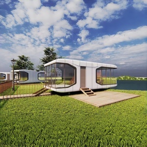 <span class=keywords><strong>Casa</strong></span> Cápsula Prefabricada de Lujo, Cabaña Modular <span class=keywords><strong>con</strong></span> Cristal Panorámico para Hoteles, Resorts y Glamping - Product Image 2