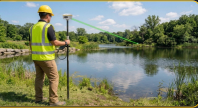 Récepteur GNSS RTK SOUTH INNO3 1898 canaux, positionnement visuel laser, repérage AR, équipement de topographie pour modélisation 3D