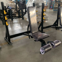 Banc plat multifonctionnel ASM-B4048 pour entraînement de force, banc réglable, chaise romaine, pour débutants et seniors