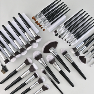 Ensemble de pinceaux de <span class=keywords><strong>maquillage</strong></span> professionnels Ms.Miau, 40 pièces, poils naturels, manches en bois, pour le <span class=keywords><strong>maquillage</strong></span> du visage, le mélange de fond de <span class=keywords><strong>teint</strong></span>, les ombres à paupières - Product Image 5