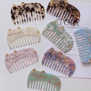 DOWELL Peigne à cheveux style français en acétate lissage OEM pour femmes et filles - Product Image 1