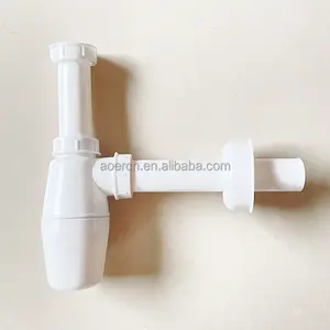 排水バスルームプラスチック工場Oemサイフォン11/2 "ボトルトラップ