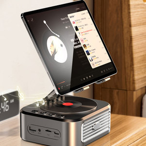Altavoz BT 360 con Soporte Plegable para Teléfono, Soporte Antideslizante para Tablet, Caja de Sonido Estéreo para Tablet, Videoconferencias, Juegos en Vivo, Películas - Product Image 1