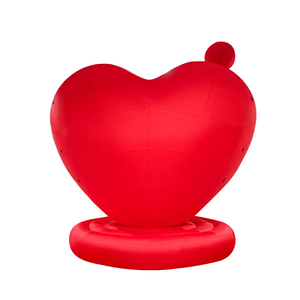 ลูกโป่งรูปหัวใจขนาดใหญ่สำหรับงานกลางแจ้ง ตกแต่งงานปาร์ตี้วันวาเลนไทน์ โฆษณา ของตกแต่ง ทำจากผ้า Oxford PVC รับสั่งทำตามแบบ - Product Image 5