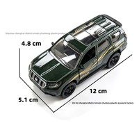 Modèle de voiture en alliage à l'échelle 1:32, véhicule tout-terrain, simulation réaliste, ouverture de six portes