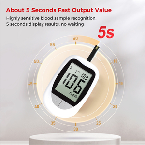 Moniteur de <span class=keywords><strong>glycémie</strong></span> numérique avec alimentation électrique et bandelettes de test rapide pour la <span class=keywords><strong>glycémie</strong></span> - Product Image 2